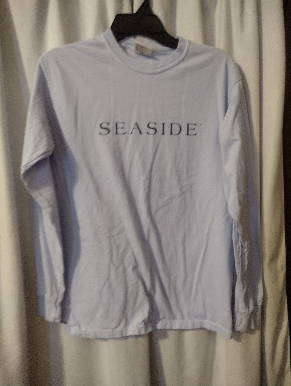🌊 Seaside Blue Cotton Long sleeve Teeshirt